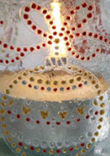 Decoración de candelabros para la mesa